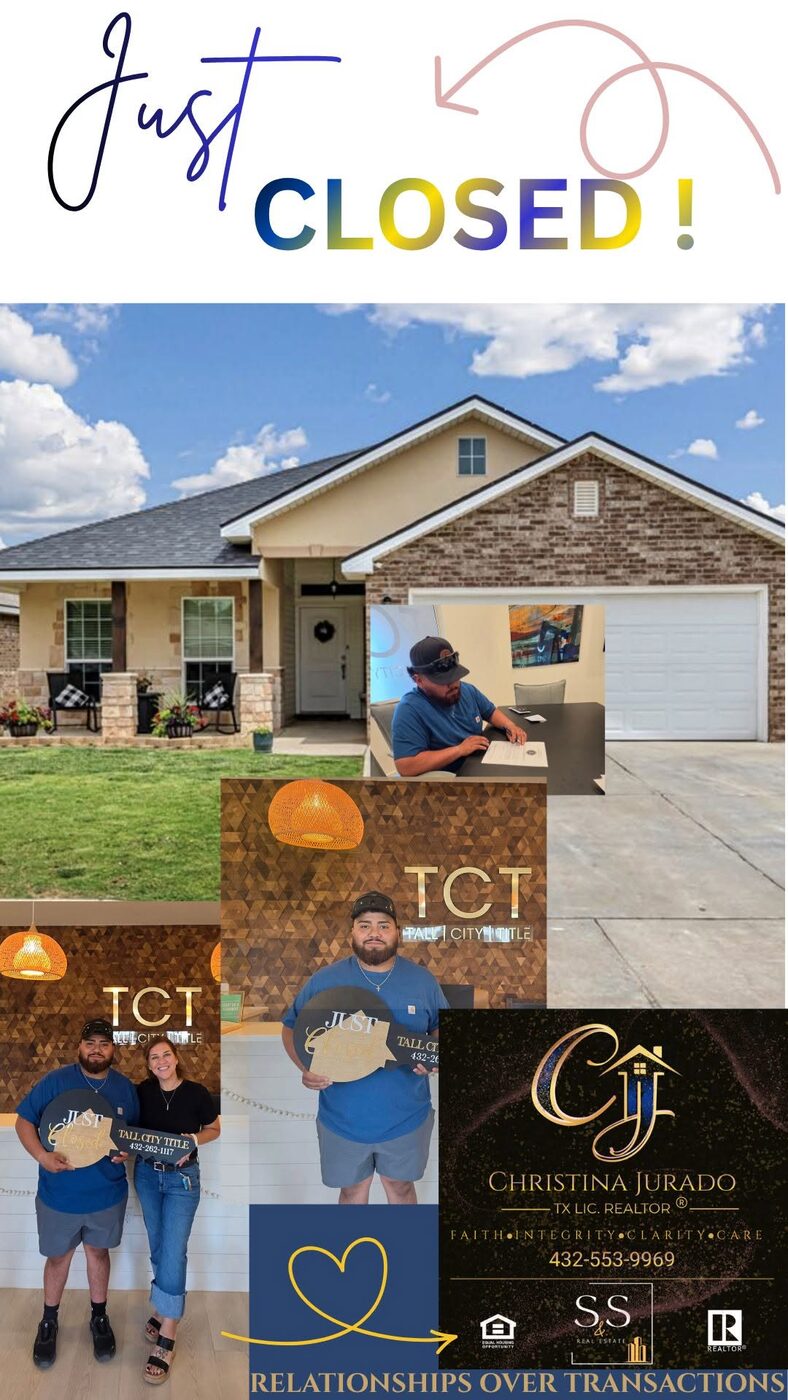 Just closed post with the new homeowners outside their brick home